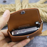 Retro Leather Buckle Wear Belt Waist Key Case