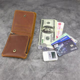 High-Quality Crazy Horse Leather Wallet for Men