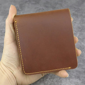 High-Quality Crazy Horse Leather Wallet for Men
