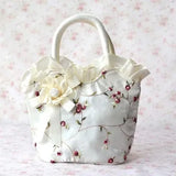 Retro Flowers Handbag Embroidered Cloth Bag Lady