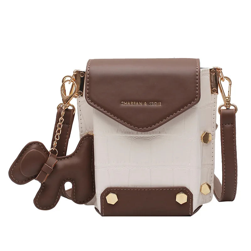 Small Crocodile Pattern Messenger Bag