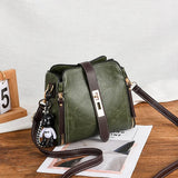 Vintage PU Leather Women's Small Bag Large Capacity Shoulder Messenger Bag
