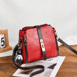Vintage PU Leather Women's Small Bag Large Capacity Shoulder Messenger Bag