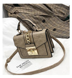 Retro Small Women's Messenger Stone Pattern Square Bag