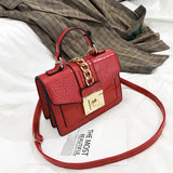 Retro Small Women's Messenger Stone Pattern Square Bag