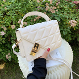 Retro Rhomboid Shoulder Bag for Women