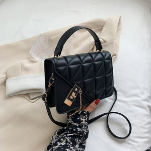 Retro Rhomboid Shoulder Bag for Women