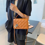 Retro Rhomboid Shoulder Bag for Women