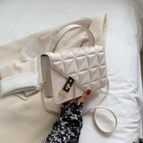 Retro Rhomboid Shoulder Bag for Women