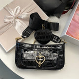 Stone Love Mahjong Bag - Casual Shoulder Messenger Bag for Autumn 2021