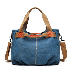 Retro Women Canvas Shoulder Bag Crossbody School Bag