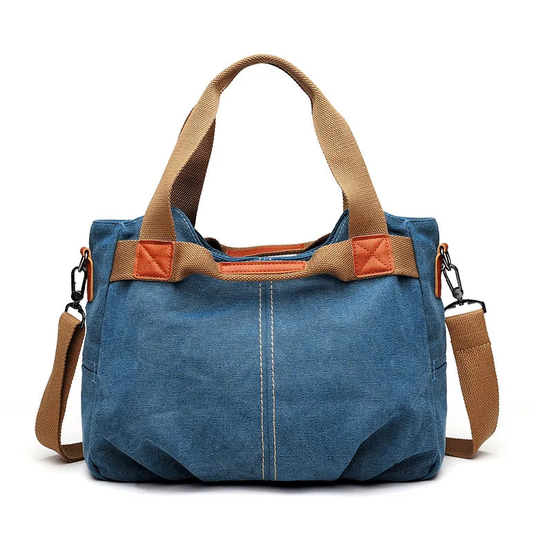 Retro Women Canvas Shoulder Bag Crossbody School Bag