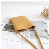 Retro Vertical Mobile Phone Bag Soft Mini Shoulder Bag