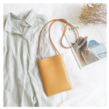 Retro Vertical Mobile Phone Bag Soft Mini Shoulder Bag
