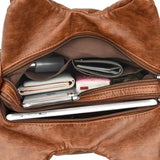 Retro Waterproof Leather Motorcycle Bag European and American Shoulder Bag