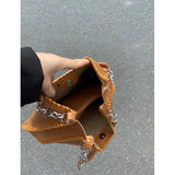 Retro Women's Underarm Bag Chain Shoulder Tote Large Capacity Handbag
