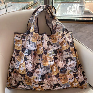 Large Foldable Shopping Bag Eco Waterproof Tote Bag