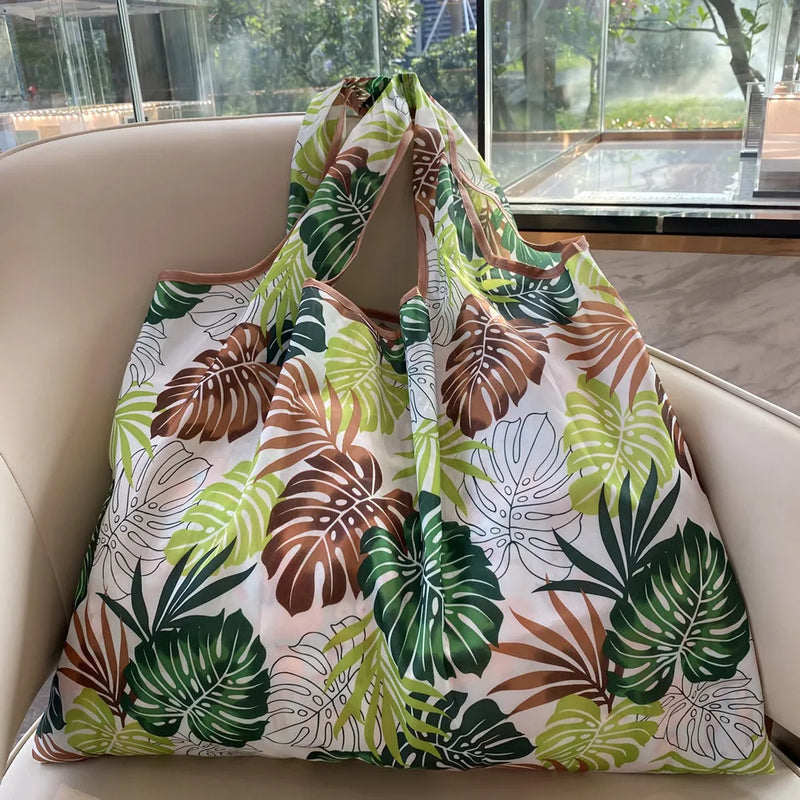 Large Foldable Shopping Bag Eco Waterproof Tote Bag
