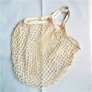Cotton Net Market Bag with String Grocery Shopper