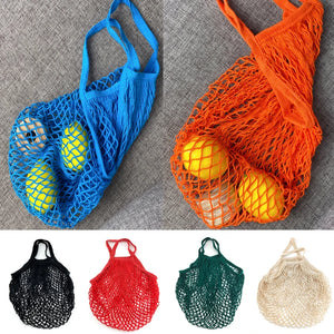 Cotton Net Market Bag with String Grocery Shopper