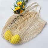 Cotton Net Market Bag with String Grocery Shopper