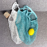 Cotton Net Market Bag with String Grocery Shopper