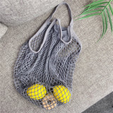 Cotton Net Market Bag with String Grocery Shopper