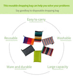 Large Washable Grocery Bags Foldable Nylon Heavy-Duty Handbags