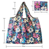 Large Washable Grocery Bags Foldable Nylon Heavy-Duty Handbags