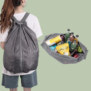 Reusable Grocery Shopping Bag Backpack Lightweight Foldable Shopping Tote Bag