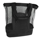 Insulation Beach Lunch Bag with Mesh Zipper Portable Organizer