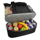 Insulation Beach Lunch Bag with Mesh Zipper Portable Organizer