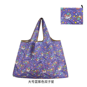 Reusable Shopping Bag Foldable Shoulder Bag Large 50 Pounds Travel Storage Bag