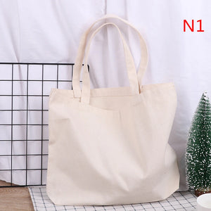Canvas Tote Bag Women Shoulder Handbag Travel Washable