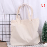 Canvas Tote Bag Women Shoulder Handbag Travel Washable