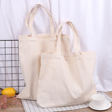 Canvas Tote Bag Women Shoulder Handbag Travel Washable