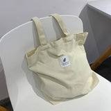 Corduroy Shoulder Bag Casual Tote Handbag