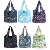 Foldable Tote Bag Portable Cloth Eco Grocery Bag Folding Large Capacity Handbags