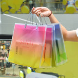 Reusable Transparent Shopping Bag Foldable Frosted Eco Bag Pp Waterproof