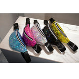Sequins Glitter Waist Bag for Women Girls Fanny Pack Pouch Hip Purse Satchel