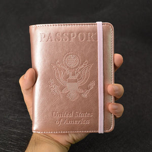 RFID Blocking Passport Cover for Women - US Passport Holder