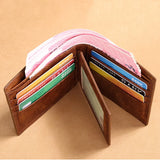 RFID Cowhide Leather Men Wallet High Quality