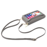 RFID Women's Touch Screen Phone Purse Cross Wallets Leather Handbags
