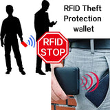 RFID Men's Wallet Slim Money Bag Short Small Thin Boys Purse