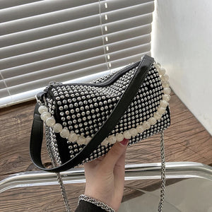 Rhinestone Diamond Chain Crossbody Bag Women Messenger Clutch Purse