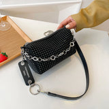 Rhinestone Diamond Chain Crossbdoy Bag Female Portable Small Handbag