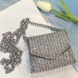Rhinestone Evening Bag Chain Clutch Shoulder Bags