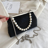 Crystal Crossbody Bag Chain Mini Waist bag Purses