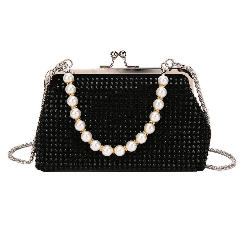 Crystal Crossbody Bag Chain Mini Waist bag Purses