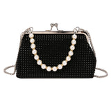 Crystal Crossbody Bag Chain Mini Waist bag Purses
